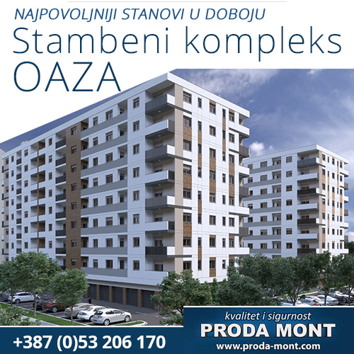 Stambeni kompleks OAZA Doboj - Proda-Mont d.o.o.