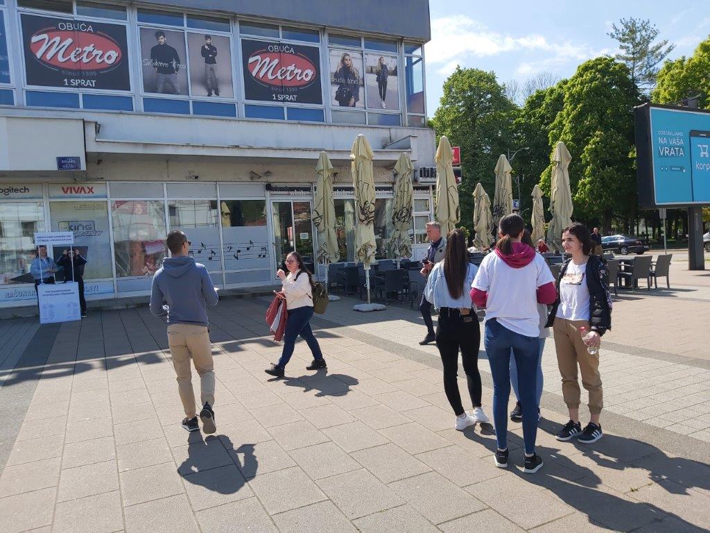 Sa Ulicne akcije u Doboju Samo uređeno visoko obrazovanje donosi znanje studentima