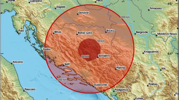 FOTO: Dobojski Info | 3,5 STEPENI PO RIHTERU Zemljotres pogodio BiH. &quot;Jak udar, kratko trajao&quot;