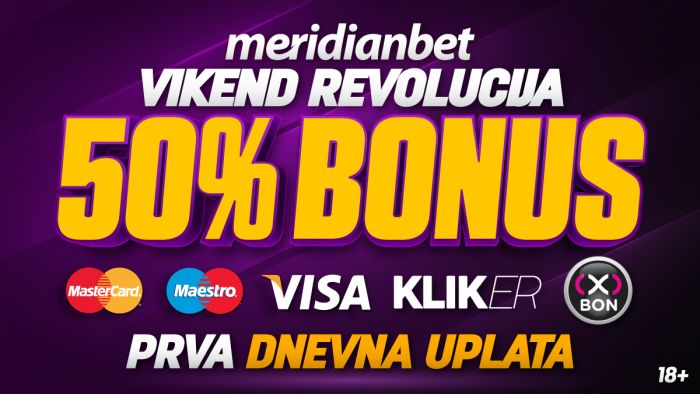 FOTO: Dobojski Info | VIKEND REVOLUCIJA: MERIDIAN POKLANJA 50% BONUSA NA UPLATU! 