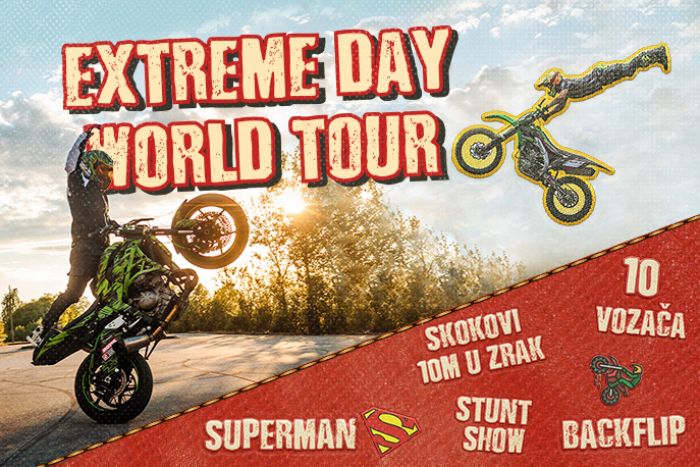 FOTO: Dobojski Info | EXTREME DAY WORLD TOUR Vatrena atmosfera na Moto Festu 2024