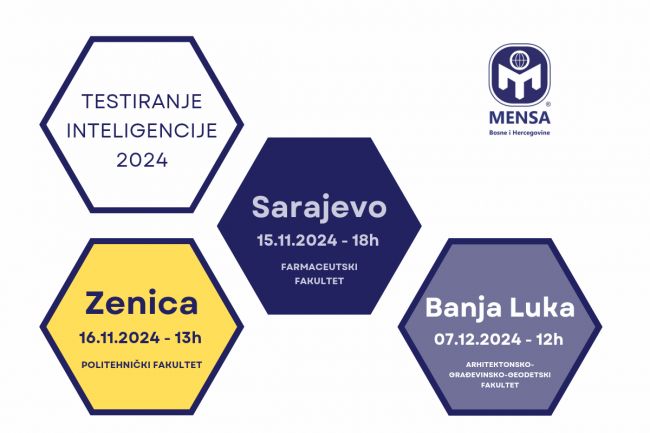 FOTO: Dobojski Info | DOBOJSKI INFO NAJAVLJUJE: Mensa BiH organizuje testiranje inteligencije u Sarajevu, Zenici i Banjoj Luci