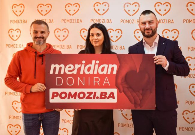 FOTO: Dobojski Info | ZA ISTI CILJ: Meridian i Pomozi.ba nastavljaju saradnju